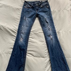 Miss Me - Bootcut distressed jeans - size 27